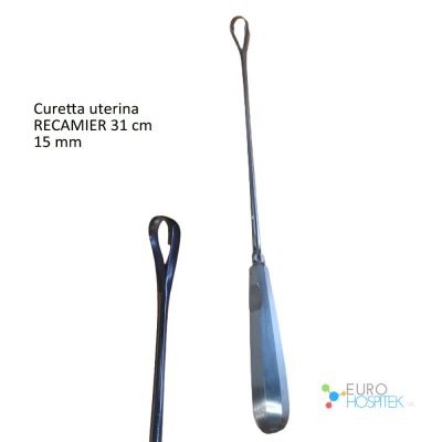 Curetta RECAMIER Smussa, maniche Rigide 31 cm, 15 mm