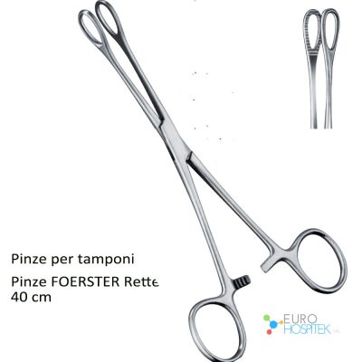 Pinza FOERSTER retta per tamponi 40 cm